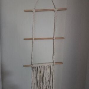 Handcrafted Cream Macrame Wall Hanging